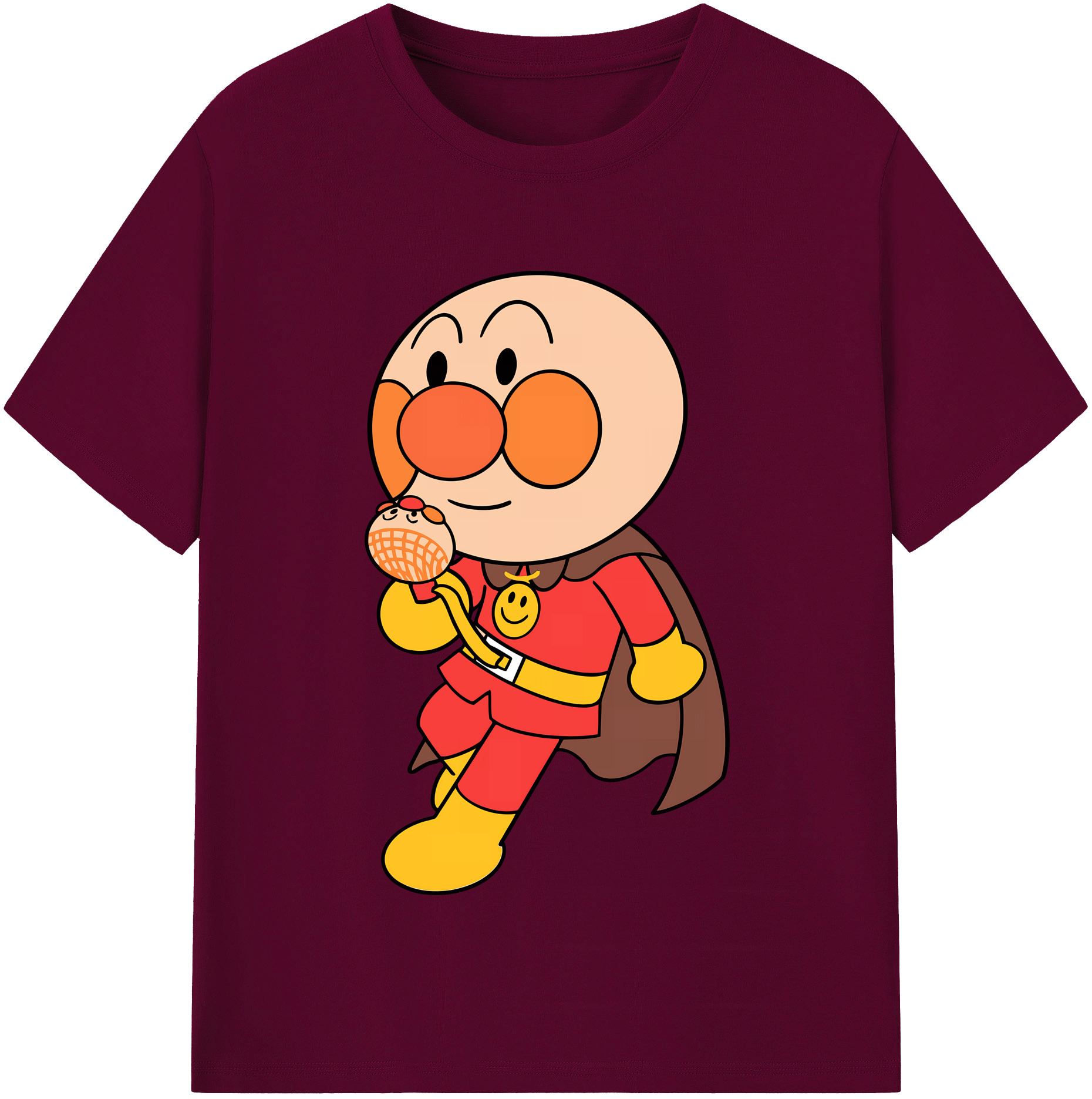 （画像用） アンパンマン Anpanman レディースカジュアルプリントTシャツ（綿100％）